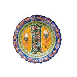 Yellow Tulip Ceramic Plate