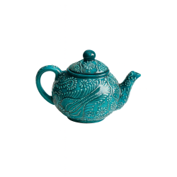 Turquoise Ceramic Teapot