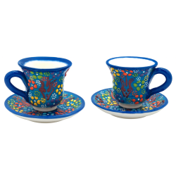 Blue Floral Espresso Cup
