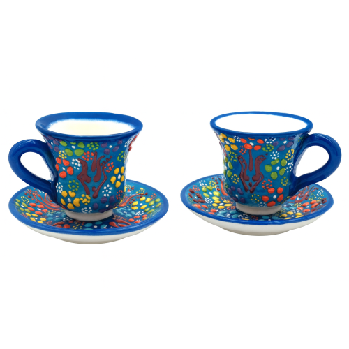 Blue Floral Espresso Cup
