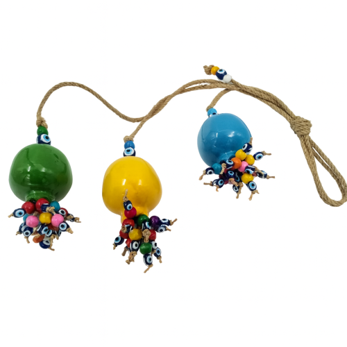 Pomegranate Wall Ornament With Rope-Hanging