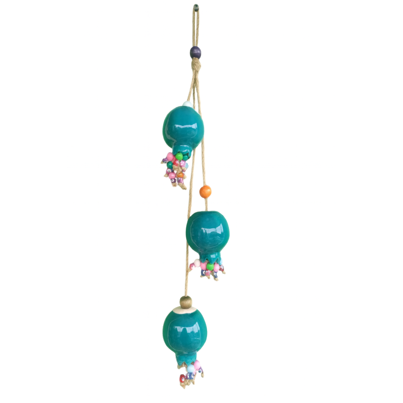 Pomegranate Wall Ornament With Rope-Hanging