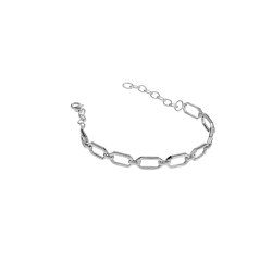 OctaLuxe Silver Bracelet