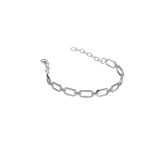 OctaLuxe Silver Bracelet
