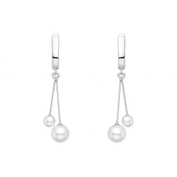 Silver Sphere Earrings