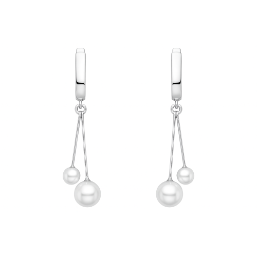 Silver Sphere Earrings