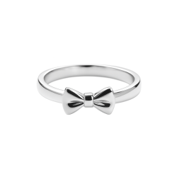 Silver Bow Knot Ring
