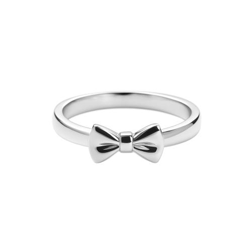 Silver Bow Knot Ring