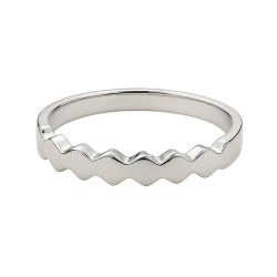 zigzag silver ring